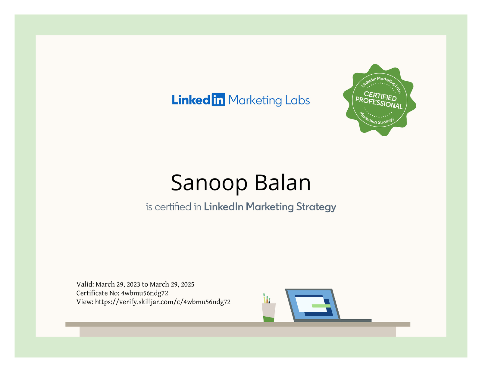 SEO Training Certificate